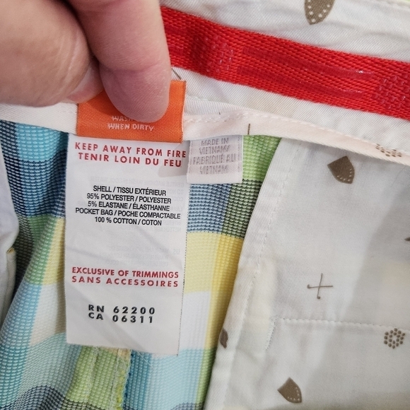 PUMA Men's Checked Flat Front Shorts, sz 32 - Picture 6 of 6